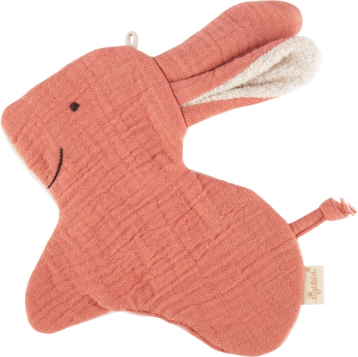 Sigikid iepuraș din muselină – jucărie de alint (comforter) cu folie care foșnește