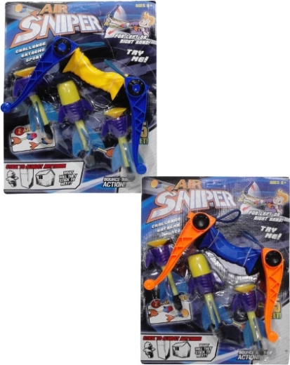 Arbaletă din plastic pentru copii cu 3 proiectile sigure