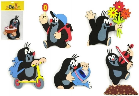 Decorațiune din spumă Krtek și tort