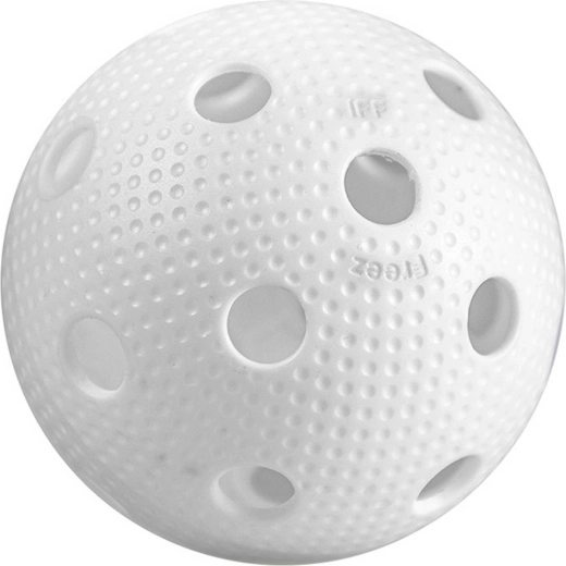 ACRA minge de floorball Freez Ball Official albă cu certificare IFF - 1 bucată