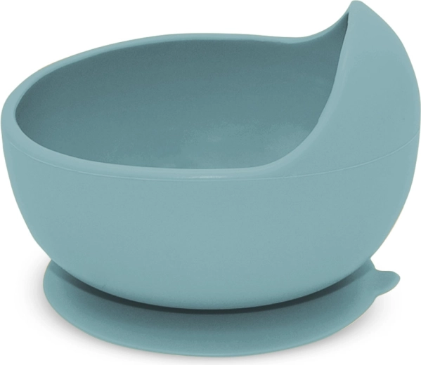 Petite&Mars bol din silicon cu ventuză Take&Match frosted sky 6m+