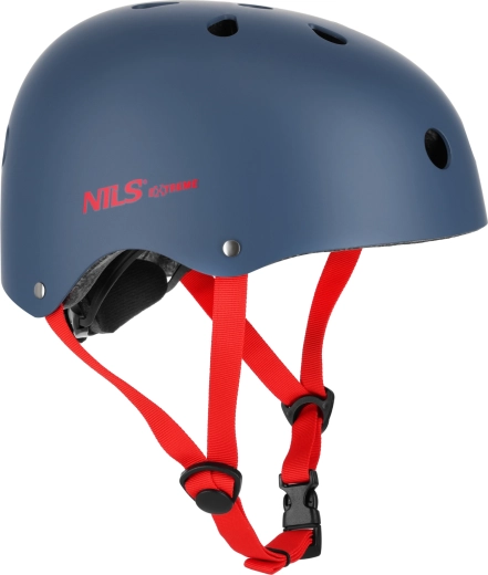Cască NILS Extreme Pro pentru patinaj și ciclism, albastră – M (55–58 cm)