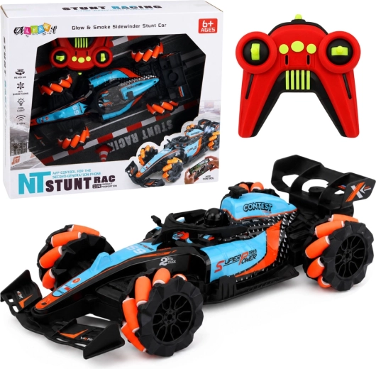 Mașină RC de curse pentru cascadorii 4WD cu rotație 360° și lumini 1:14