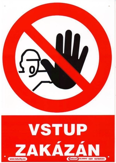 Tabelă de siguranță Acces interzis A4 plastic