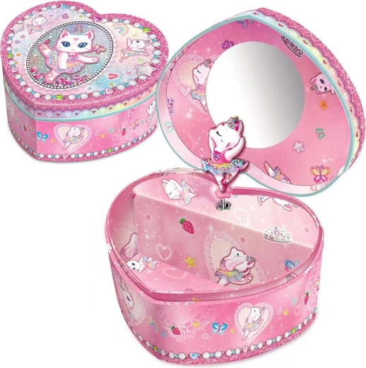 Cutie de bijuterii muzicală - pisică