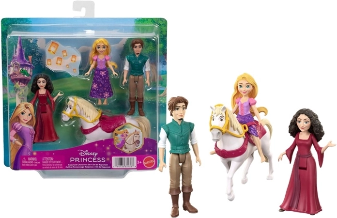 Disney Princess set cu 4 mini-păpuși Rapunzel – O poveste încâlcită
