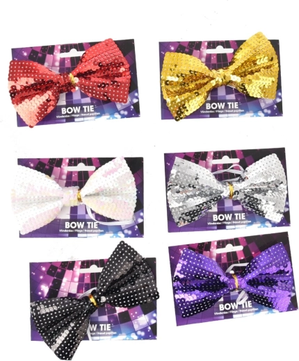 Papion de petrecere din plastic 13 × 8 cm – mix de culori