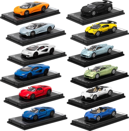 Colecție metalică de hypercar-uri – 12 modele