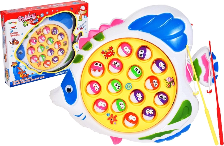 Pescuit de peștișori – iaz rotativ cu 2 undițe și 15 peștișori