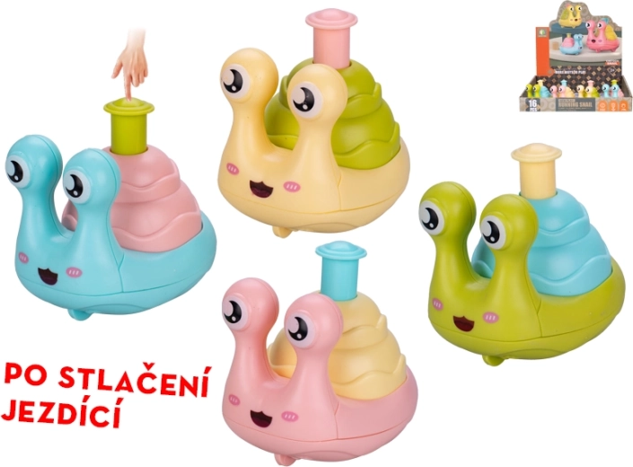 Melc care pornește la apăsare 7 cm – jucărie distractivă pentru copii de la 3 ani