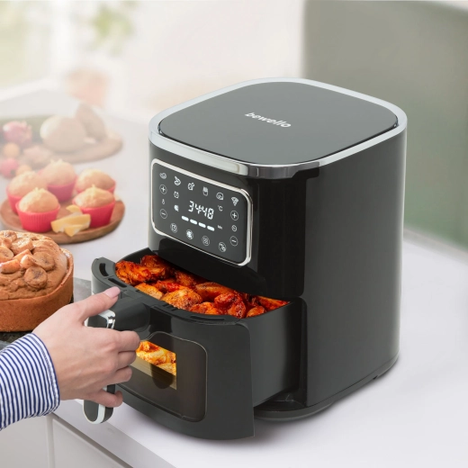 Friteuză cu aer cald și control tactil, 5 l