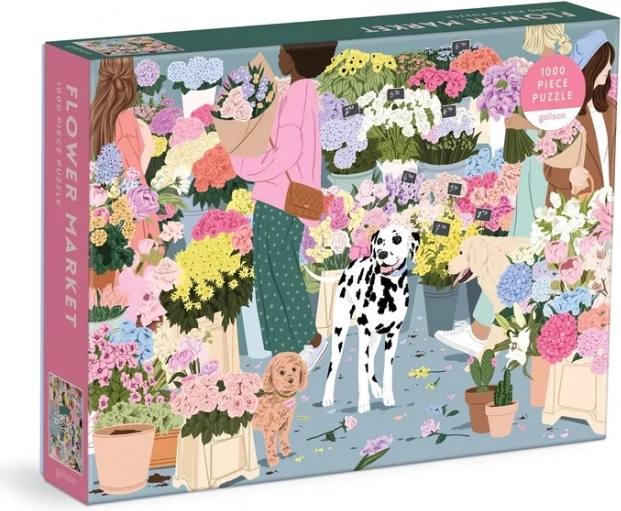 puzzle galison piața de flori 1000 piese