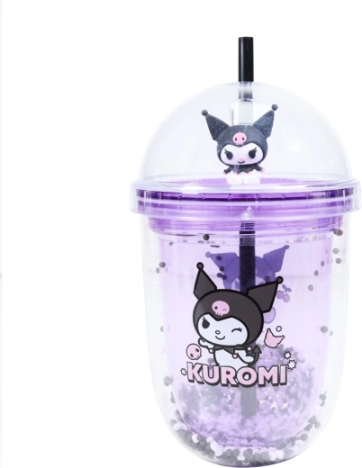 Tumbler boba Kuromi cu pai
