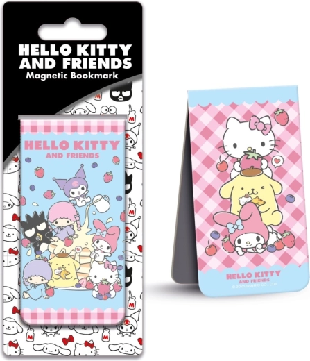 Semn de carte magnetic Hello Kitty albastru - 1 bucată