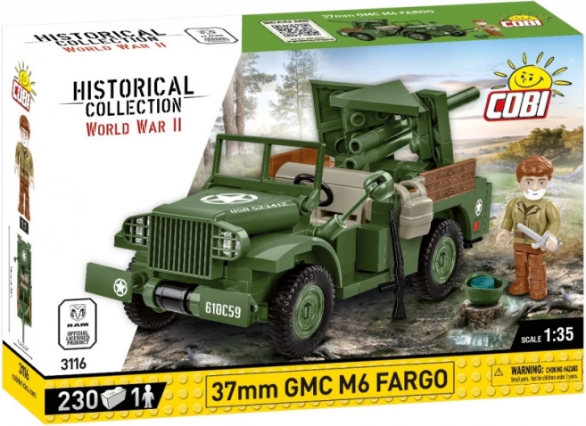 Model de cărămizi 37 mm GMC M6 Fargo
