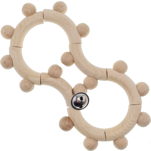 Zornăitoare din lemn cu clopoțel