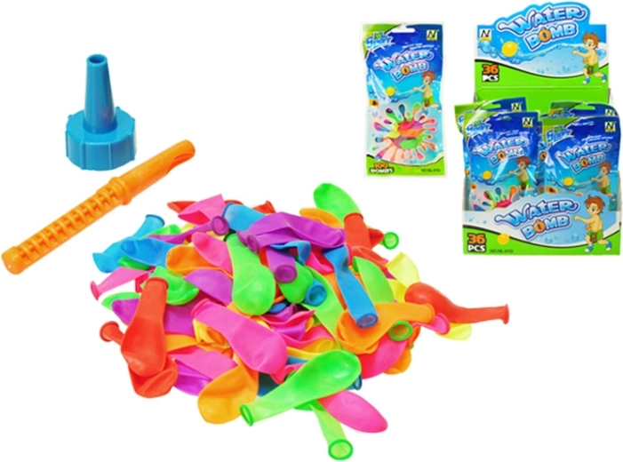 Bombe cu apă – set de 100 baloane cu adaptor de umplere