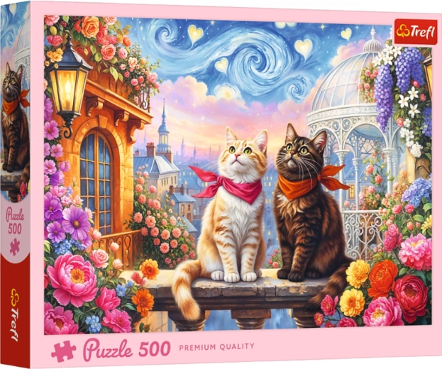Puzzle 500 piese – Pisicuțe îndrăgostite TREFL
