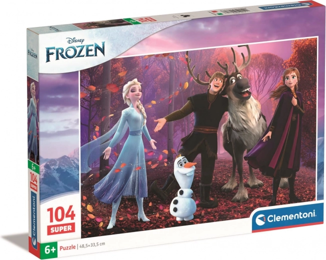 Puzzle 104 piese DISNEY FROZEN de la Clementoni