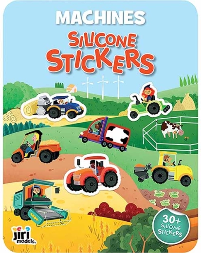 Joc cu autocolante din silicon – Tractoare