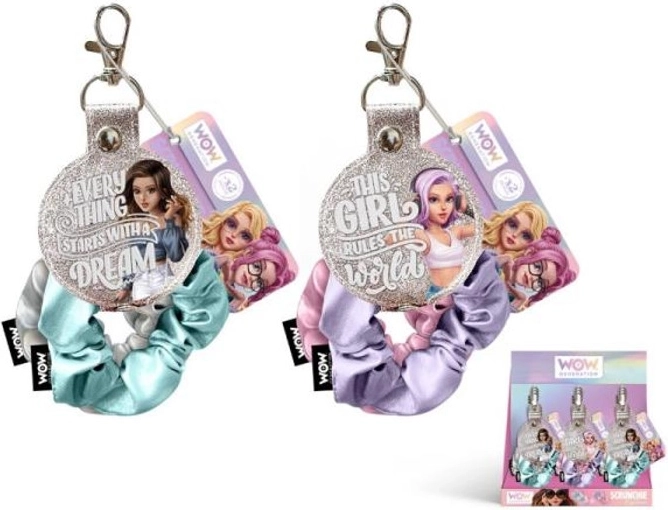 Elastic pentru păr cu scrunchie și breloc WOW Generation