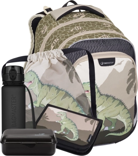 Bagmaster Lumi 24 set școlar mare pentru clasa I, dinozaur
