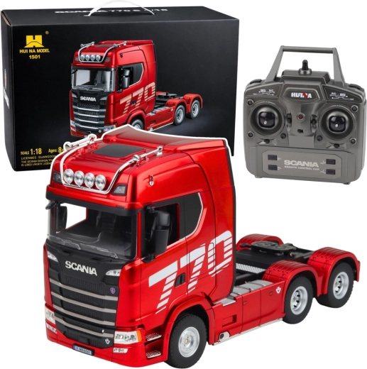 Cap tractor de curse SCANIA RC Huina 1:18 – roșu