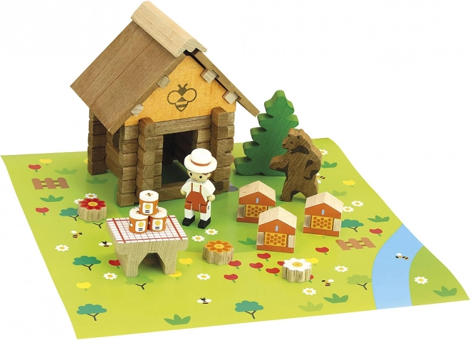 Construcție din lemn Jeujura stup 50 piese