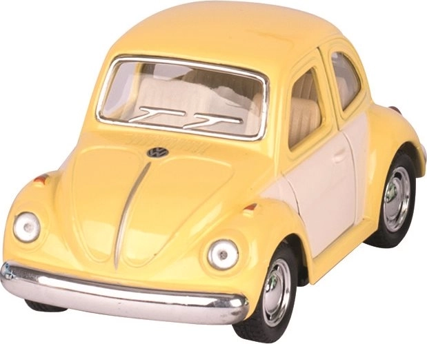 GOKI VOLKSWAGEN Beetle 1967 – model din metal cu mecanism pull-back, verde