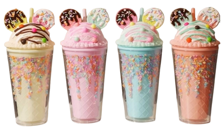 Pahar cu capac și pai OREO 480 ml – mai multe variante