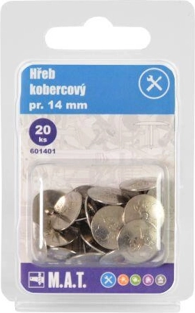 Gheare pentru covor 14 mm, 20 buc.