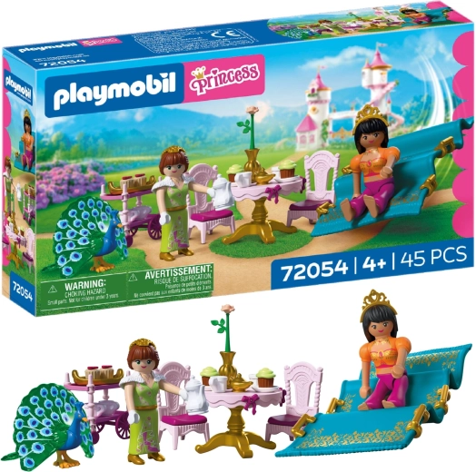 Playmobil Prințese – vizită de departe cu covor zburător și ceai de după-amiază