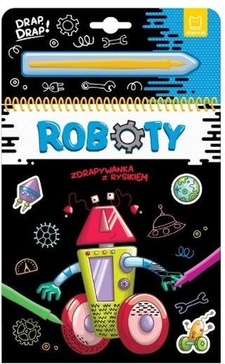 Cărticică de răzuit cu stylus – Roboți