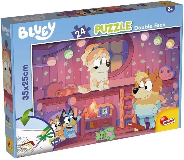 Puzzle dublu-față 24 piese BLUEY