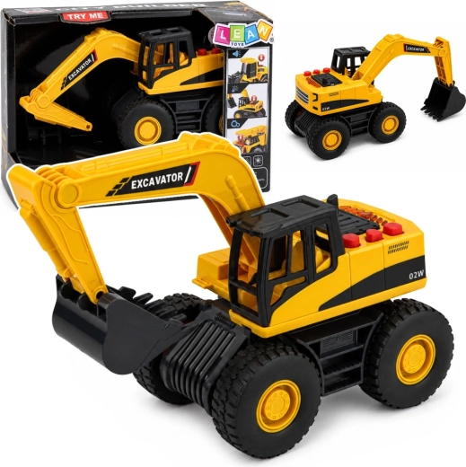 Excavator de construcții cu lumini și sunete 20 cm (1:32) - 1 bucată