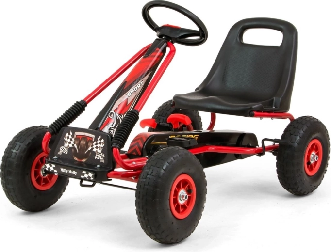 Kart cu pedale THOR – roșu