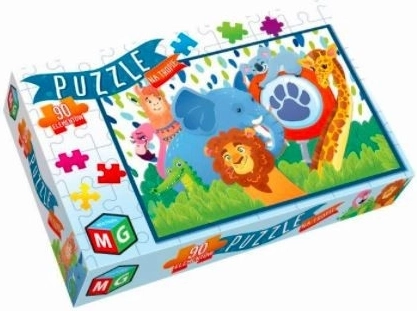 Puzzle Pe urme 90 piese Multigra