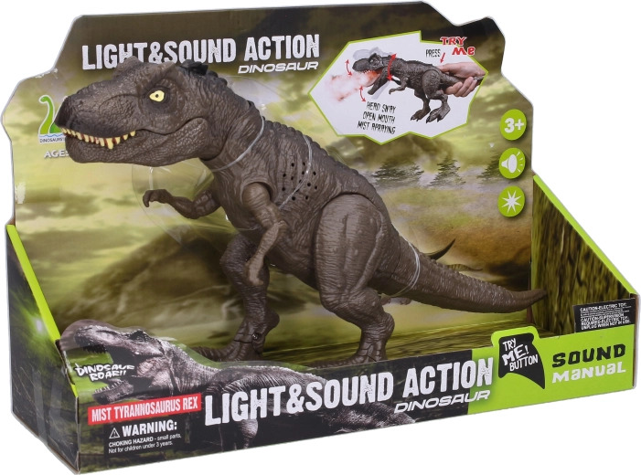 Dinozaur care scoate fum cu efecte 34 cm