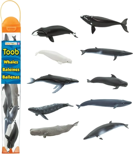 Safari Ltd. Toobs tubă balene (10 figurine)