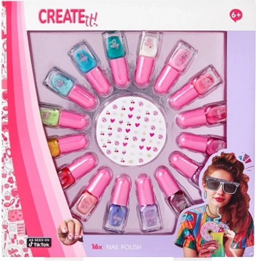 Create It! set de lacuri de unghii 16 buc.