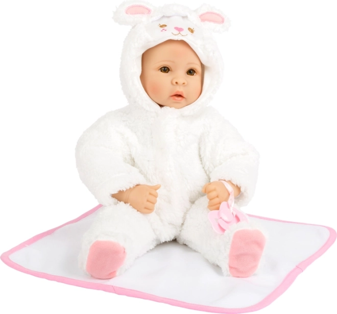 small foot păpușă mielușel cu corp moale și accesorii
