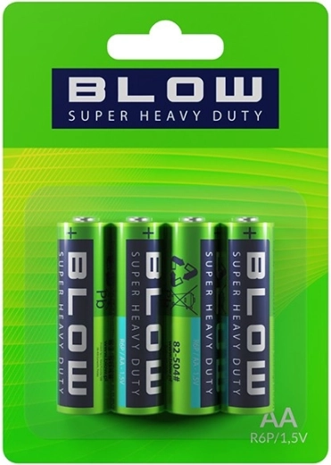 Baterii BLOW super heavy duty AA, blister 4 buc.