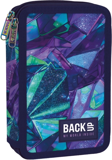 Penar școlar cu două compartimente, cu echipare, BackUP Crystal