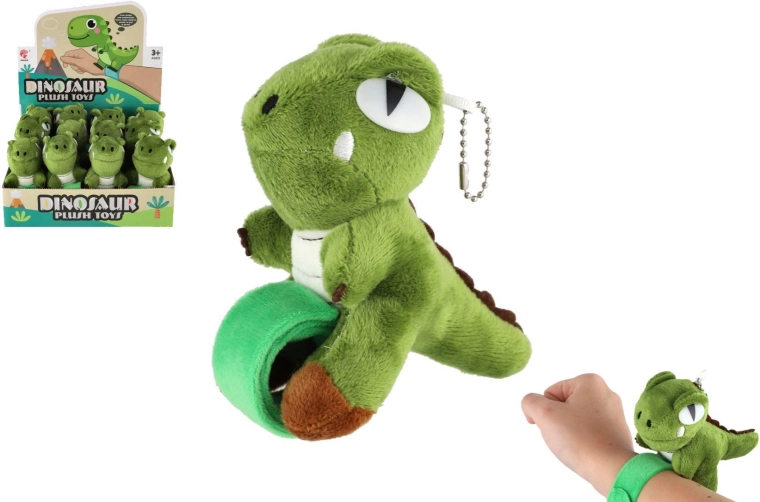 Dinozaur de pluș – brățară slap pentru încheietură 13 cm