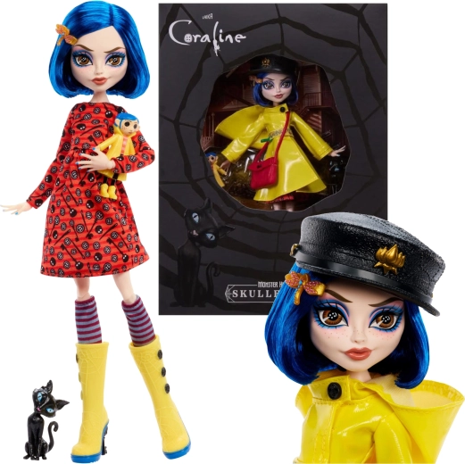 Păpușă de colecție Monster High Skullector CORALINE Jones 27 cm cu accesorii