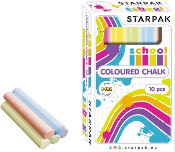 Creta colorată școlară STARPAK – subțire, set