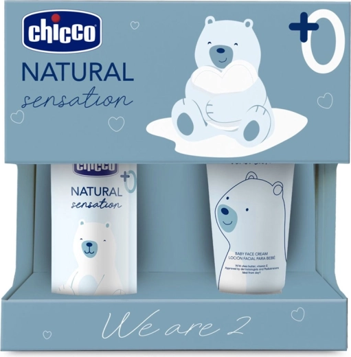 Chicco set cadou cosmetic Natural Sensation We Are Two, de la naștere