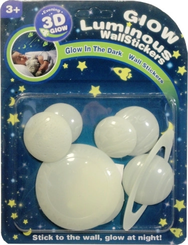 Autocolante de perete luminoase cu planete pentru camera copiilor