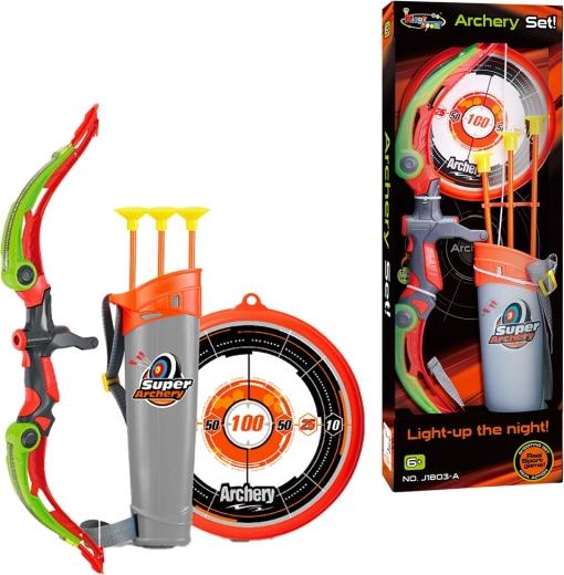Set de tir cu arcul luminos Night Striker pentru joacă în întuneric