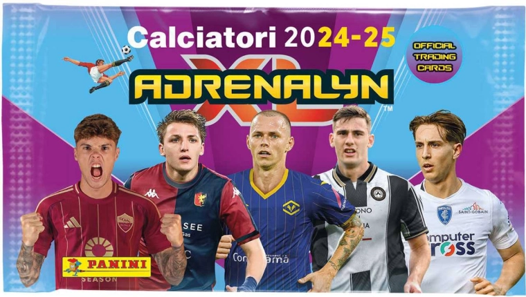 Panini FIFA 365 2024/2025 Serie A Adrenalyn XL cărți de colecție – booster 6 cărți
